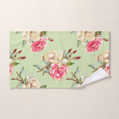 Dubbel Roos Groen Bad Handdoek (Handdoek)