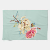 Dubbel Roos Robin's Egg Blue Kitchen Towel Theedoek (Horizontaal)