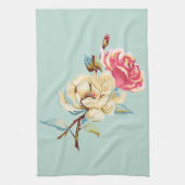 Dubbel Roos Robin's Egg Blue Kitchen Towel Theedoek (Verticaal)