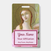 Dubbel Roze St. Agatha (M 003) Badge 4 (Achterkant)