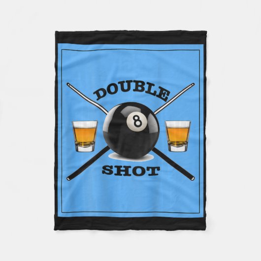 Dubbel schot 8 bal fleece deken (Voorkant)