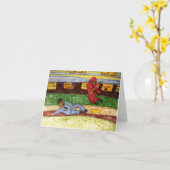 Dubbel Spel notecard Kaart (Gele Bloem)