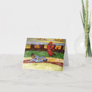 Dubbel Spel notecard Kaart