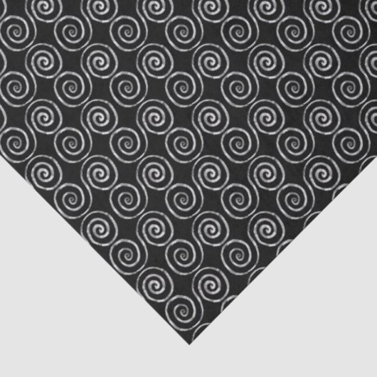 Dubbel Spiraal Keltisch Patroon Tissuepapier (Detail)