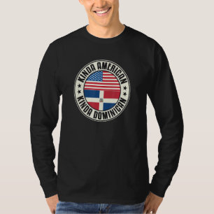 Dubbel Staatsburgerschap Amerikaans Dominicaanse R T-shirt