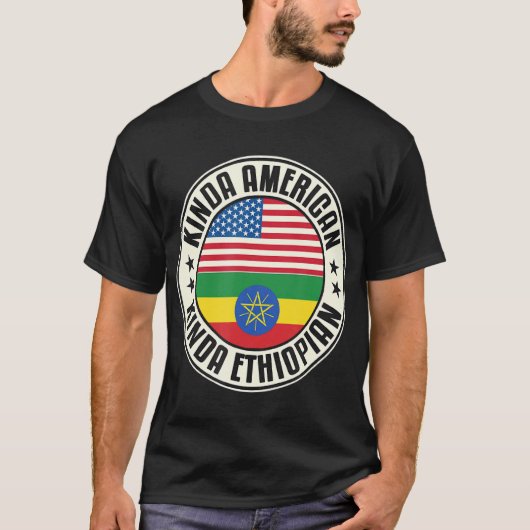 Dubbel staatsburgerschap Amerikaans Ethiopisch Eth T-shirt (Voorkant)