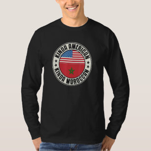 Dubbel Staatsburgerschap Amerikaans Marokkaans Mar T-shirt
