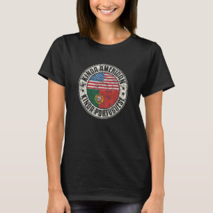 Dubbel staatsburgerschap Amerikaans Portugees Port T-shirt