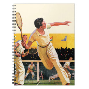 Dubbel tenniswedstrijd notitieboek