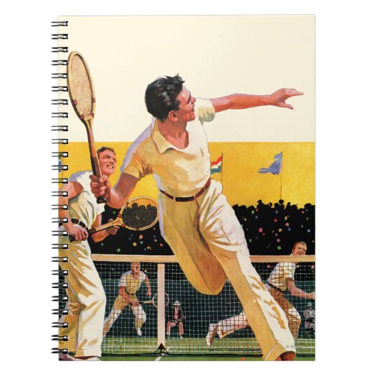 Dubbel tenniswedstrijd notitieboek (Voorkant)