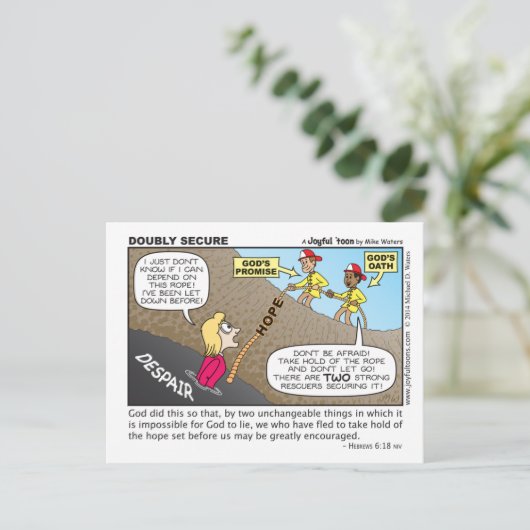 Dubbel veilig briefkaart (Staand voorkant)