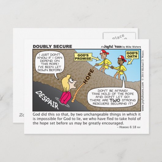 Dubbel veilig briefkaart (Voorkant / Achterkant)