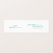 Dubbel visitekaartje (Buitenkant ongevouwen)