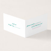 Dubbel visitekaartje (Buitenkant)