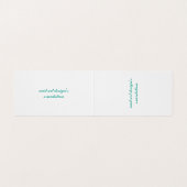 Dubbel visitekaartje (Binnenkant ongevouwen)