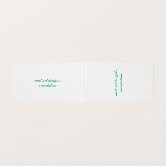Dubbel visitekaartje (Binnenkant ongevouwen)