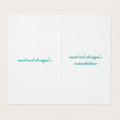 Dubbel visitekaartje (Binnenkant ongevouwen)