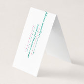 Dubbel visitekaartje (Voorkant)