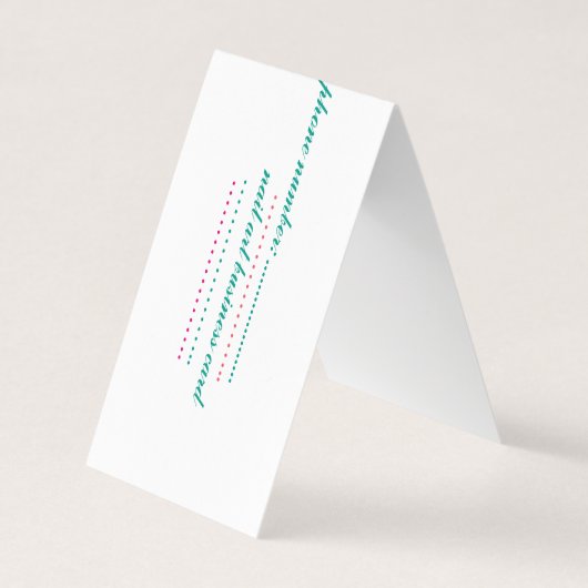 Dubbel visitekaartje (Voorkant)