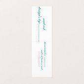 Dubbel visitekaartje (Buitenkant ongevouwen)