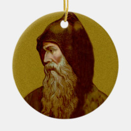DubbelAfbeelding St. Cyril de Monk (M 002) keramis Keramisch Ornament