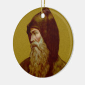 DubbelAfbeelding St. Cyril de Monk (M 002) keramis Keramisch Ornament (Links)
