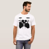 Dubbelbandtromset - licht t-shirt (Voorkant volledig)