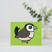 Dubbelbarige vink briefkaart (Staand voorkant)