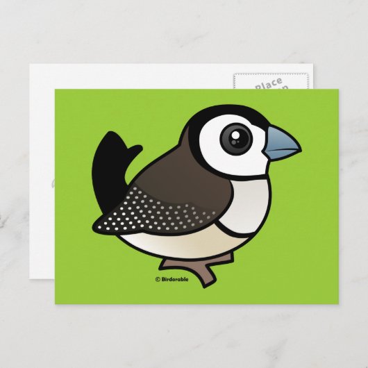 Dubbelbarige vink briefkaart (Voorkant / Achterkant)