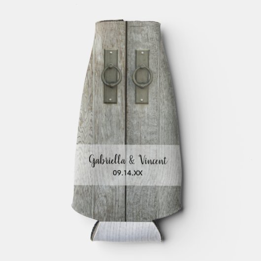 Dubbelbarndeuren Landbruiloft Flesjeskoeler (Voorkant)