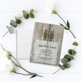 Dubbelbarndeuren Landbruiloft sparen Datum Kaart