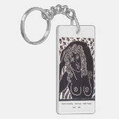 Dubbelbeeld Acrylsleutelhanger Sleutelhanger (Voorkant Links)