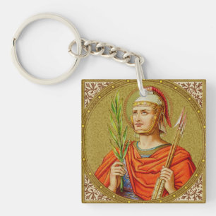 Dubbelbeeld St. Sebastiaan (SNV 24) Sleutelhanger