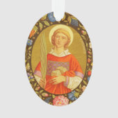 Dubbelbeeld St. Stefanus (PM 08) Acryl Ornament (voorkant)