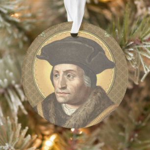 Dubbelbeeld St. Thomas More (SAU 026) CircAcrylic Ornament