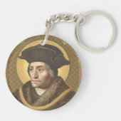 Dubbelbeeld St. Thomas More (SAU 026) Sleutelhanger (Achterkant)
