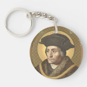 Dubbelbeeld St. Thomas More (SAU 026) Sleutelhanger