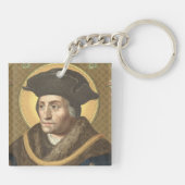 Dubbelbeeld St. Thomas More (SAU 026) Sleutelhanger (Achterkant)