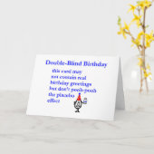 Dubbelblinde Verjaardag - grappig gelukkig verjaar Kaart (Gele Bloem)