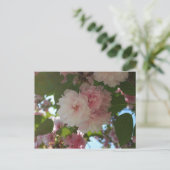 Dubbelbloeiende Cherry Tree I Spring Floral Briefkaart (Staand voorkant)