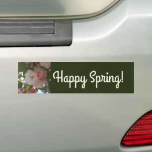 Dubbelbloeiende Cherry Tree I Spring Floral Bumpersticker