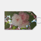 Dubbelbloeiende Cherry Tree I Spring Floral Cadeaulabel (Voorkant (Horizontaal))