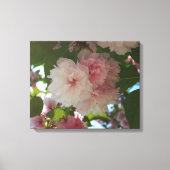 Dubbelbloeiende Cherry Tree I Spring Floral Canvas Afdruk (Voorkant)