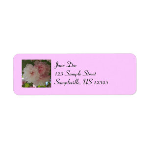 Dubbelbloeiende Cherry Tree I Spring Floral Etiket