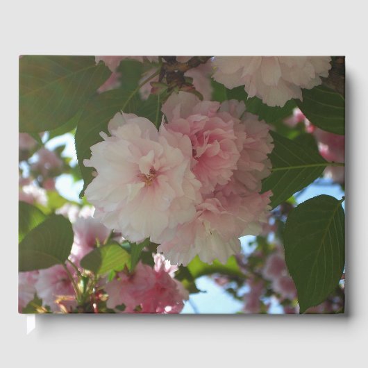 Dubbelbloeiende Cherry Tree I Spring Floral Gastenboek (Voorkant)