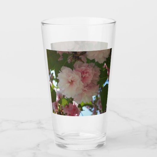 Dubbelbloeiende Cherry Tree I Spring Floral Glas (Voorkant)