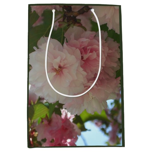 Dubbelbloeiende Cherry Tree I Spring Floral Medium Cadeauzakje (Voorkant)