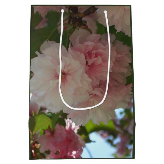 Dubbelbloeiende Cherry Tree I Spring Floral Medium Cadeauzakje (Achterkant)