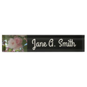 Dubbelbloeiende Cherry Tree I Spring Floral Naambordje (Voorkant)