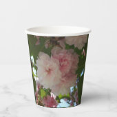 Dubbelbloeiende Cherry Tree I Spring Floral Papieren Bekers (Voorkant)